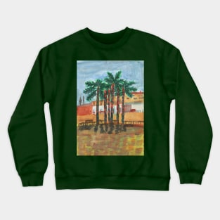 Palm Trees in Malaga City Crewneck Sweatshirt